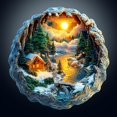 thumbnail image 1 of Puzzle de madera Pijesaksa Winter Scene 200 piezas para adultos, 1 of 7