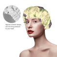 thumbnail image 2 of KLL Green And Purple Grapes Pattern Shower Cap & Bath Cap for Women,Reversible Oversized Waterproof Shower Caps for all Hair Lengths,Elastic Reusable Bathing Hair Cap, 2 of 6
