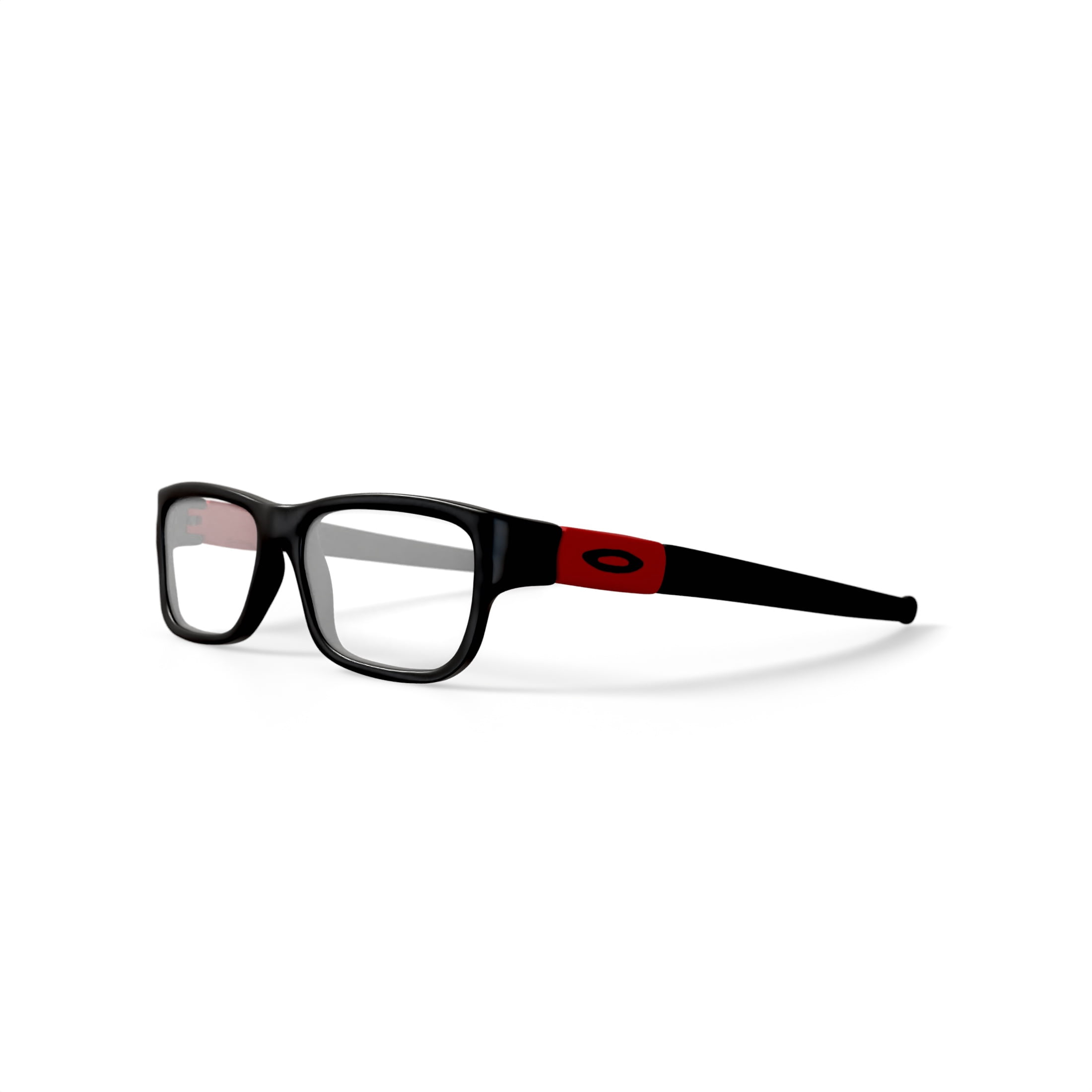 Oakley Youth Marshal XS Optical Glasses, Rectangular Eyeglasses with Demo Lenses, Size 47, Polished Black