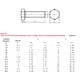 thumbnail image 3 of Tornillos de cabeza hexagonal de acero inoxidable 304, tuercas, arandelas planas, arandelas de seguridad, juegos de pernos hexagonales largos M3 M4 M5 M6 M8 M10 M12 M14 M16, 3 of 4