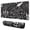 Black Halloween Letter, variant on Long Mouse Pads for Desk,White Halloween Pumpkin Bat Pattern Desk Mats on Top Of Desks, Desk Mouse Pad Extra Large with 3mm Non-Slip Base and Stitched Edge for Gaming,Office,Work,Home 31.5"x11.8"