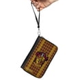 thumbnail image 2 of The Wizarding World of Harry Potter Wallet, Zip Around, Gryffindor Crest Stripes Diamonds Red Golds, Vegan Leather, 2 of 7
