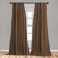thumbnail image 5 of Ambesonne Striped Curtains, Colorful Vertical Lines, Pair of 28"x63", Multicolor, 5 of 5