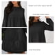 thumbnail image 5 of Vestido Puff Manga larga Cuello redondo Fluido Swing Color puro Vestido casual para mujer, 5 of 6