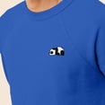 thumbnail image 5 of Dalix Panda Embroidered Fleece Crewneck Long Sleeve Sweatshirt Mens in True Royal M Medium, 5 of 5