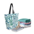 thumbnail image 2 of FORMRS Womens Canvas Tote Bag with Zipper Inner Pocket Shoulder Handbag, Beautiful Leaves Pattern, 2 of 7