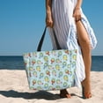thumbnail image 5 of Kdxio Frog In Mermaid for Beach Bag for Women Large Beach Tote Bag Waterproof Sandproof Swim Bag with Zipper Pockets Beach Vacation Travel, 5 of 6