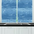 thumbnail image 1 of Ocean Theme Kitchen Curtains, Abstract Aquatic Camouflage Look Water Surface Like Design Illustration Print, Two Panels Drapes with Rod Pocket Room Decor, 55" X 45", Sea Blue, by Ambesonne, 1 of 1
