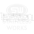 thumbnail image 3 of Stainless Works Hemi 5.7L/6.1L/6.4L D-Port Shaped Header 304SS Exhaust Flanges 1-7/8in Primaries, 3 of 4