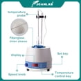 thumbnail image 4 of Manto de calentamiento eléctrico Digital, agitador magnético, equipo de laboratorio con regulador térmico, 2000 v a 110v, 220 ml, 4 of 4