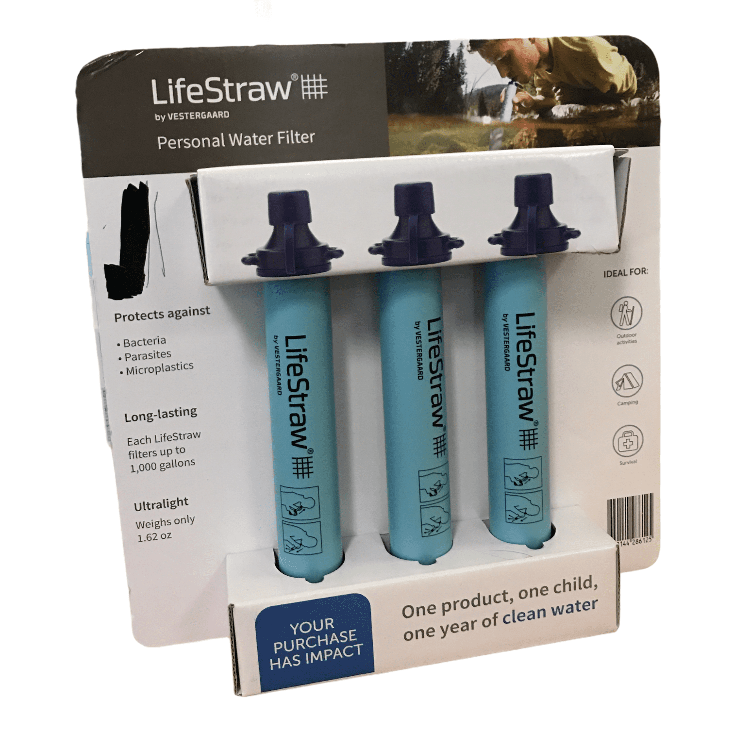 LifeStraw Personal Water Filter for Camping,Outdoor Sport Emergency Preparedness 