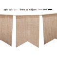 thumbnail image 4 of Banderines de arpillera 15 piezas Zhivalor bandera triangular decoración DIY bodas baby shower cumpleaños fiestas vacaciones, 4 of 4