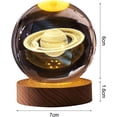 thumbnail image 7 of Happyhaves Calming Stellar Spheres The Galaxy, Saturn and The Moon, 3D Solar System Crystal Ball Night Light, 2.35/3.15 Inch Happy Haves Lamps 7 Color Changing for Bedroom Living Room Decor, 7 of 7