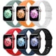 thumbnail image 1 of Pack Correas Deportivas Compatibles Con 49 45 44 42 41 40 38mm, Correas de Silicona Deportiva Impermeable, Ajustables Correas Extensible para Watch Series 8/7/6/5/4/3/2/1, 1 of 4