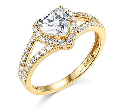 Beautiful Pear Shape 1.90 Carat Solid 14KT Yellow Gold Solitaire Wedding Ring 