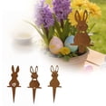 thumbnail image 1 of zhangmingg Metal Rabbit Garden Stake Decorative Ornament for Outdoor Festive Yard and Patio, 1 of 8