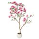 thumbnail image 3 of QinaQin Árbol artificial de magnolia con flores rosas, disponible en 4, 5 o 6 pies, ideal para decoración de hogar, oficina, hotel o interiores y exteriores, 3 of 8