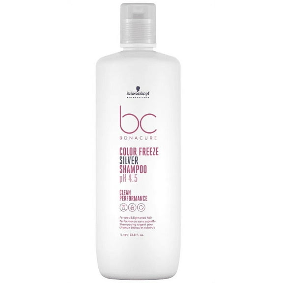 Schwarzkopf BC Bonacure Color Freeze Silver Shampoo pH 4.5 Clean Performance - 33.8 oz