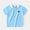 Blue, variant on LYMAYTER Toddler Boys Short Sleeves T-Shirt Baby Summer Lapel Button Cotton Tee Shirt Tops for 1-6T