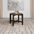 thumbnail image 6 of Pemberly Row Transitional Round Solid Wood End Table in Dark Brown, 6 of 7