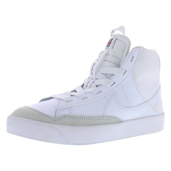 Nike Blazer Mid '77 SE Dance Leather PS Girls Shoes Size 11.5, Color: White/White/White/Black