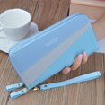 thumbnail image 2 of KEUSN Double Zipper Wallet Ladies Long Large Capacity Clutch Double Layer Wallet Splicing Contrasting Color Change Mobile Phone Bag, 2 of 5