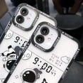 thumbnail image 4 of Compatible with iPhone Case,Transparent Cute Creative Funny Astronauts Bumper Camera Lens Protection Clear Soft Shockproof Cover Phone Case (2,iPhone X/Xs), 4 of 6
