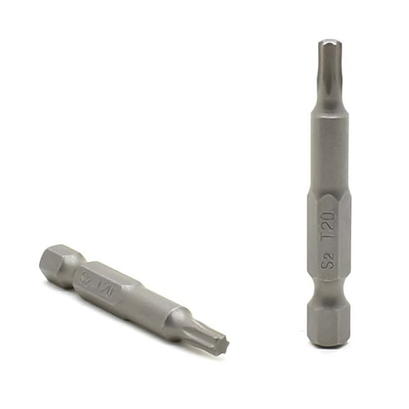 25 Display Pack - T20 Single End Torx Screwdriver Bits - 2 Inch Long
