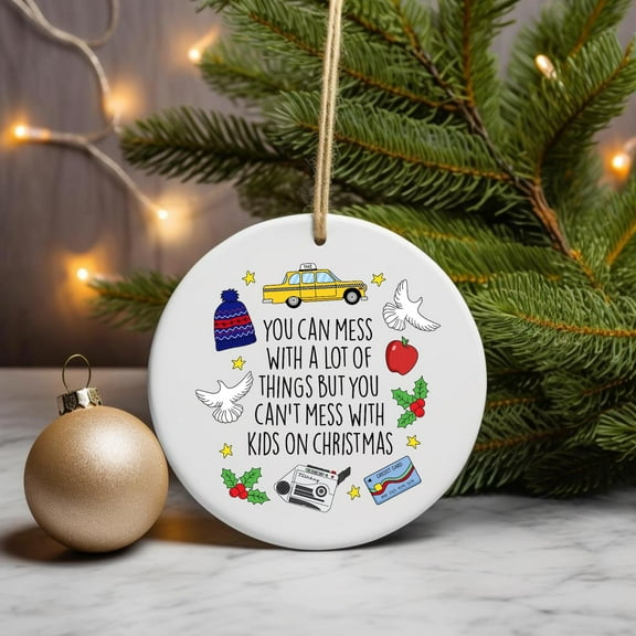 Home Alone Ornament-Funny Christmas Movie Ornament-Lost in New York Decor - Nostalgic 90s Xmas Tree Gift-Home Alone Keepsake-Funny Ornament