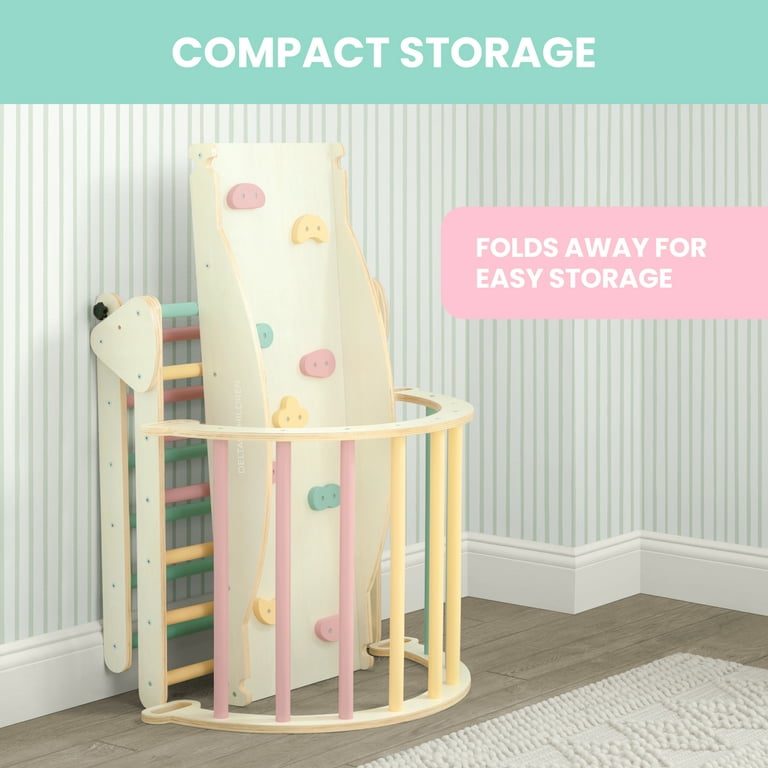 Delta Children Lil' Climber Gym - Wooden Indoor Climbing Gym