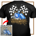 thumbnail image 2 of Dirt racing Personalized T-shirt, Dirt track racing custom photo. t-shirt,father's day Xmas gift for Dirt track racers Print on the back (Dir4v2), 2 of 5