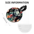 thumbnail image 5 of Koala Set of 2pcs PU Leather Round Suitcase Tags with Privacy Cover and Name ID Tag - Ideal for Travel Luggage, Handbags, Backpacks, School Bags, 5 of 6