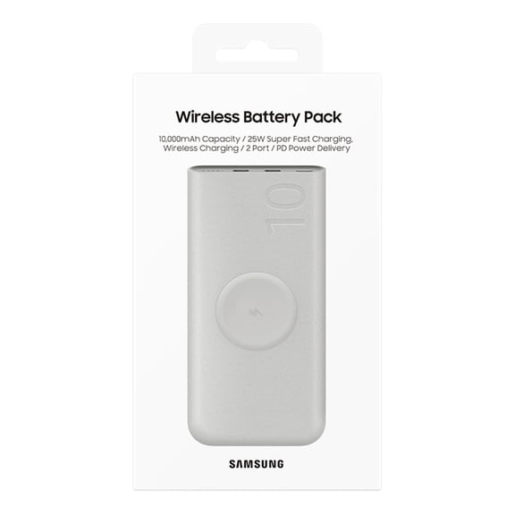 Cargador Power Bank Inalámbrico Samsung 25w 10.000 Mah Color Beige