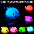 thumbnail image 4 of ZHENDUO Juguetes de baño para bebés, juguetes de baño de agua con rociador automático de ballena con luces LED, cabezal de rociado con sensor, juguetes de ducha para niños y niñas, juguetes de baño para piscina de bebé (gris) Ormromra WMPH-700-1, 4 of 8