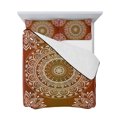 thumbnail image 7 of Orange Boho Twin Size Down Alternative Comforter, Lightweight Comforter Quilt Bedding Set with Pillow Shams Country Vintage Ethnic Abstract Geometric All Seasons Bed Comforter Duvet Insert 68"x86", 7 of 7