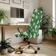 thumbnail image 3 of Xoenoiee Green Shamrock Music Note Print Computer Office Chair Cover, 1 Piece Stretchable Universal Chair Covers St. Patrick's Day Decoration Rotating Chair Slipcover with Elastic Bottom, S, 3 of 7