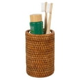 thumbnail image 5 of Kouboo La Jolla Rattan Bathroom Tumbler And Toothbrush Holder, Tooth Brushing and Toothpaste Storage Organizer for Sink, White Wash, 5 of 12