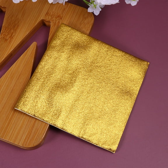 WHAMVOX Orange Tin Foil Wrapping Paper for Food Grade Use Made of Aluminum Film Paper 300 Pieces