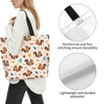 thumbnail image 3 of Balery Forest Squirrel Nuts Bolsa Tote Estilo Estético con Cremalleras, Bolsa de Hombro, Bolsa de Compras Grande y Plegable, 3 of 8