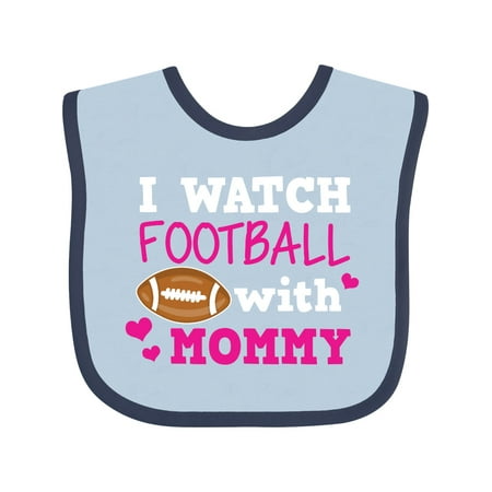 

Inktastic I Watch Football with My Mommy Gift Baby Girl Bib