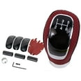 thumbnail image 3 of LOVIVER Universal Gear er Knobs Fit for Most Manual Cars Easy to Install Red Black Red Black Line, 3 of 5