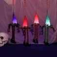 thumbnail image 4 of Colgante de Halloween, sombrero de bruja, pierna larga con luz Led, adorno brillante para fiesta en casa, decoración de fondo de árbol, 4 of 5