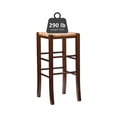 thumbnail image 6 of Linon Ivica 29" Backless Bar Stools, Set of 2, Dark Walnut with Handwoven Rush Seat, 6 of 14