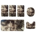 thumbnail image 1 of Feltree 6-Piece Complete Bathroom Rug Set with Long Plush Texture, Multi-Size Non-Slip Mats for Toilet/Shower/Sink, Latex-Backed Bath Mats for Whole Room Coverage, 1 of 8