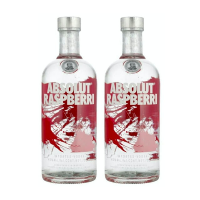 Pack de 2 Vodka Absolut Rasperri 750 ml
