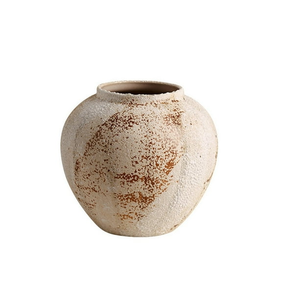 Ceramic Rustic Vase Floor Standing Tall Vase Decoration, Vintage Floor Standing Tall Vase Farmhouse Rustic Decoration