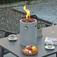 Four Seasons Courtyard 10-Inch Round Column Propane Fire Pit for ...