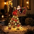 thumbnail image 6 of YingYouFu Christmas Santa Claus Yard Light for Garden Lawn Pathway and Holiday Outdoor Christmas Decorations, 6 of 7