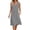 Gray, variant on Admvng Women's Dress V Neck Sleeveless Casual Stretchy Summer Mid-Length Dress