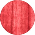 thumbnail image 1 of Ahgly Company Indoor Round Abstract Red Contemporary Area Rugs, 4' Round, 1 of 4